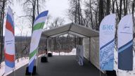 Шатер 5х10 в аренду для церемонии возобновления строительства "Восточный выезд" из города Уфы Шатер 5х10 в аренду для церемонии возобновления строительства "Восточный выезд" из города Уфы